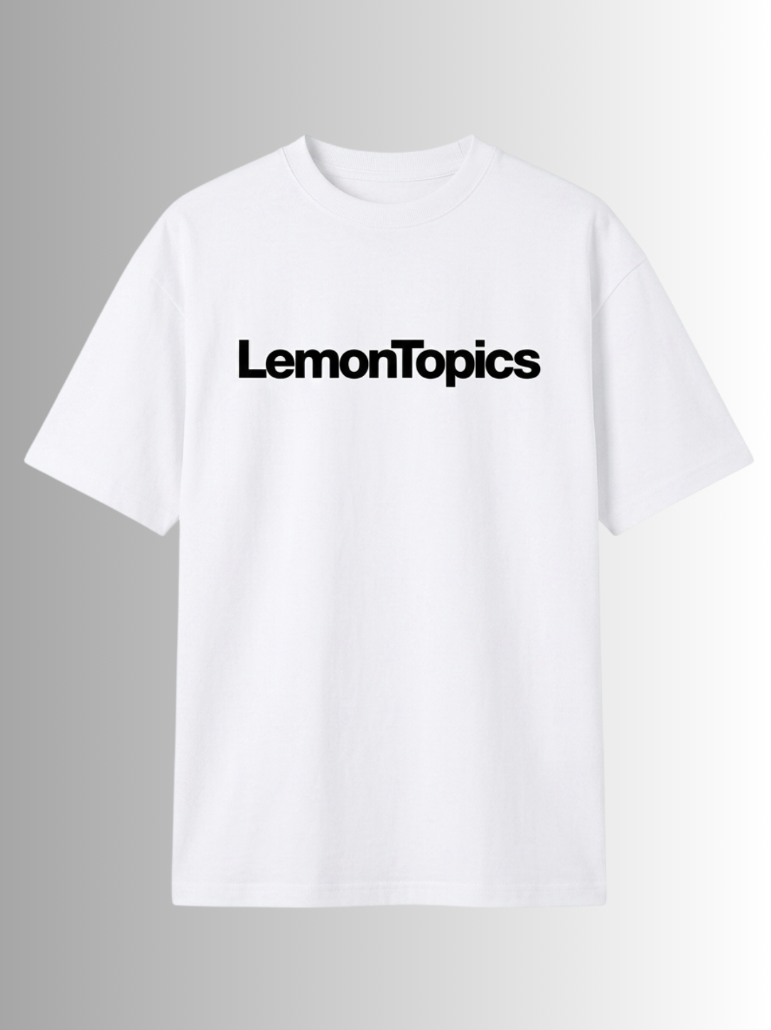 LemonTopics Oversized White T-Shirt – Bold Streetwear Essential - Image 2