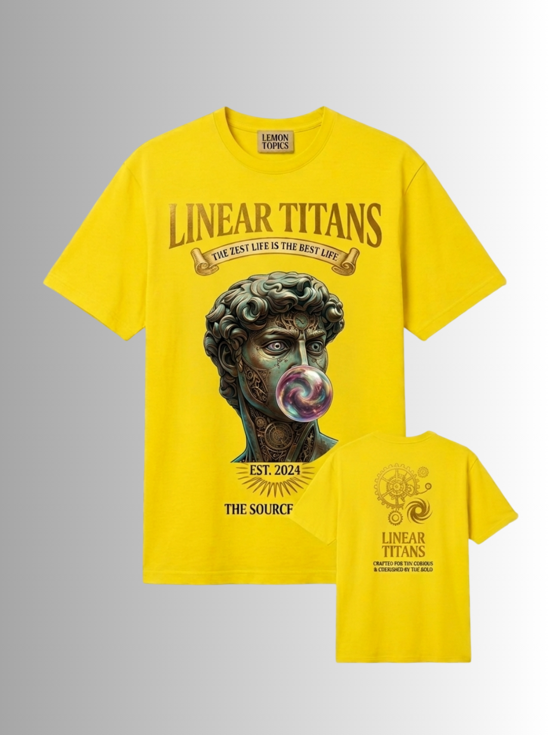 Linear Titans “The Source” Premium Graphic T-Shirt – Bold Streetwear Statement (LemonTopics Edition) - Image 2