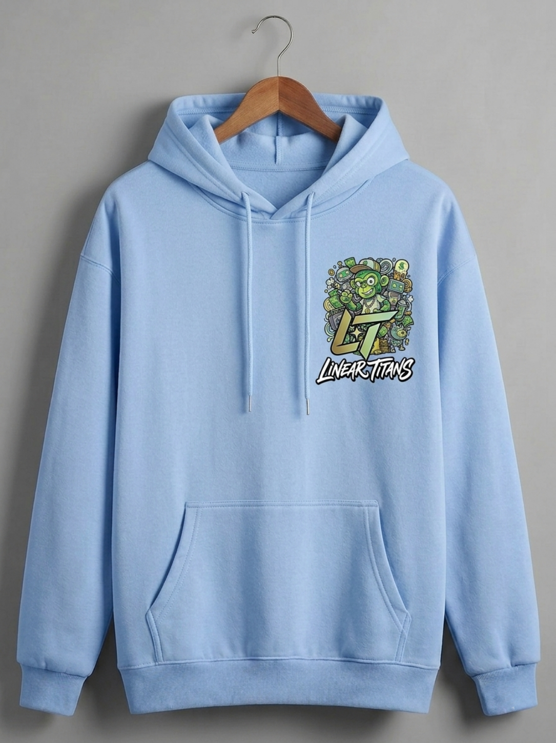 Linear Titans "Monopoly Ape" Streetwear Hoodie - Image 2