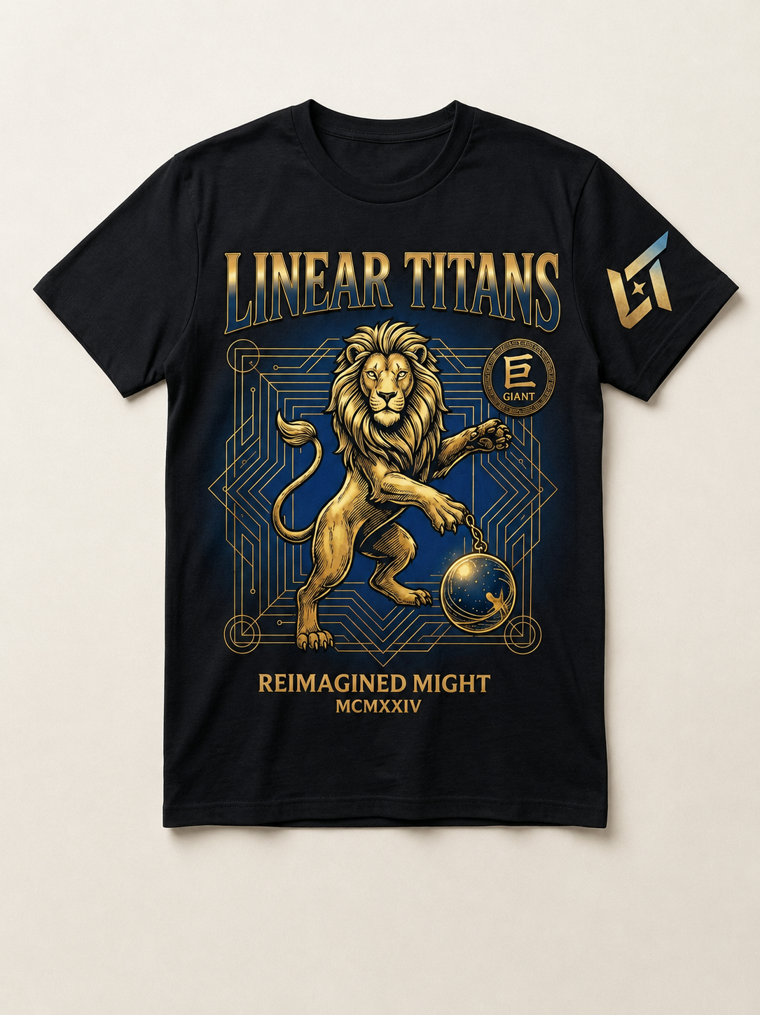 Linear Titans Reimagined Might Graphic T-Shirt - black - Image 2