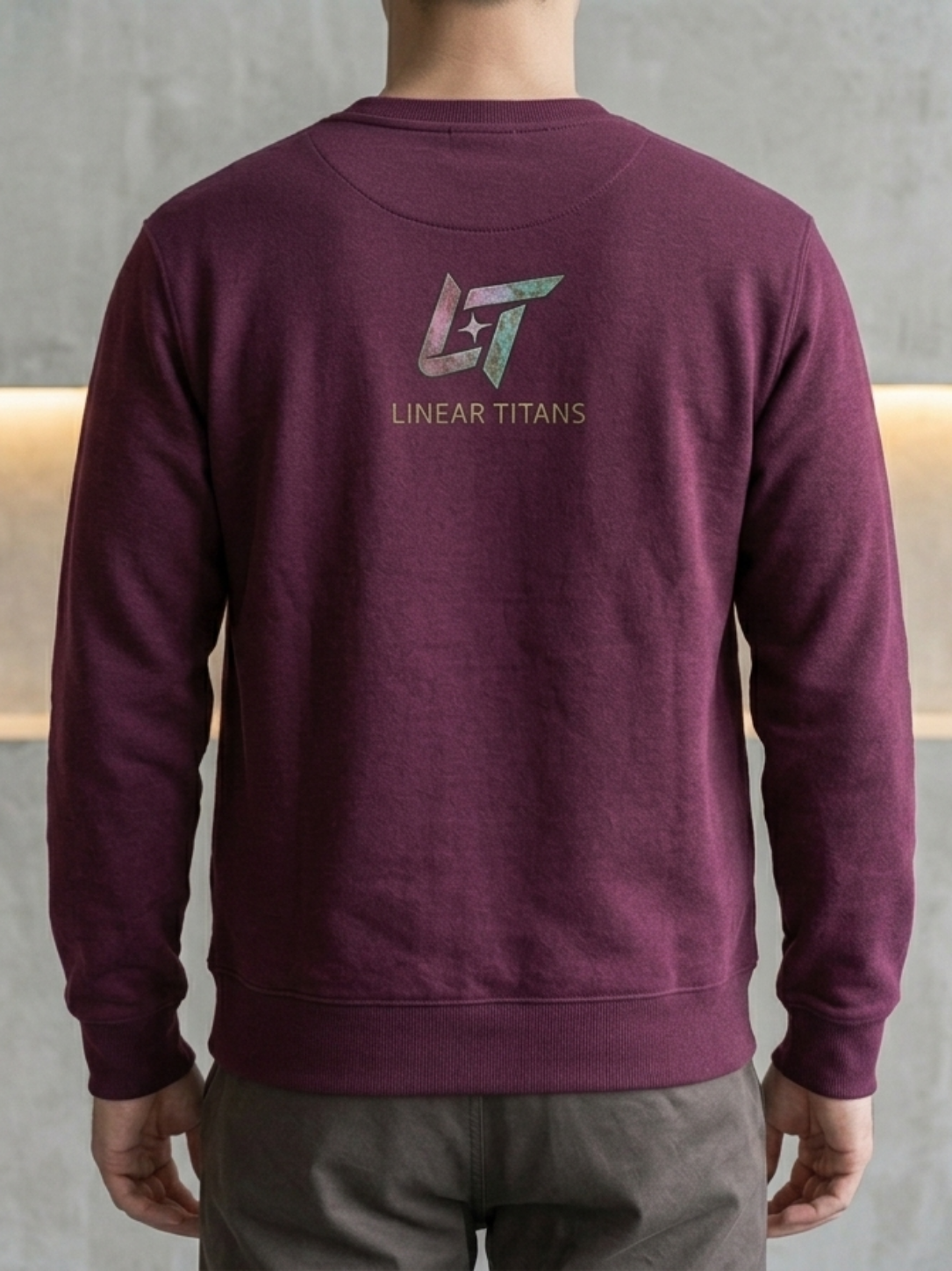 Linear Titans - Cyber-Bulldog Heavyweight Crewneck Sweatshirt - Image 2