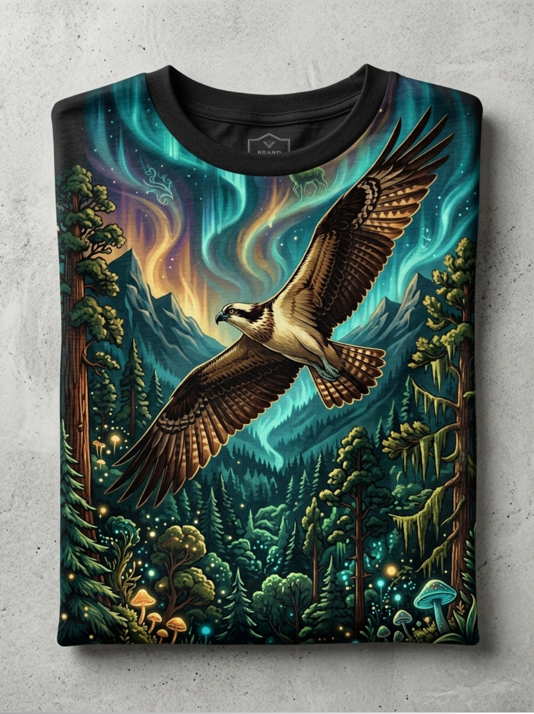 Aegis "Boreal Sanctuary" All-Over Print Graphic Tee - Image 2