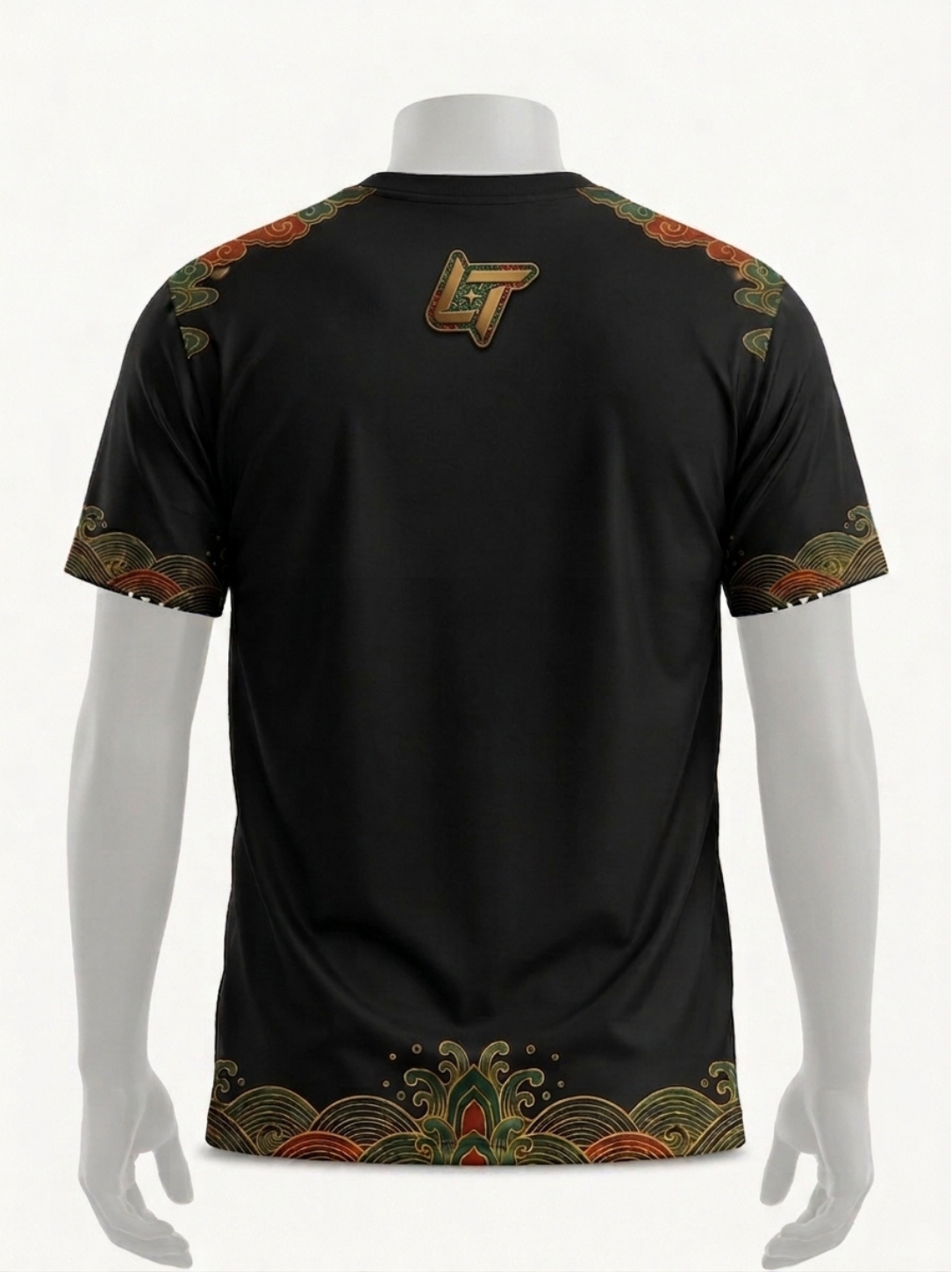 Linear Titans Imperial Gold Dragon Graphic T-Shirt – Premium Streetwear Edition - Image 3