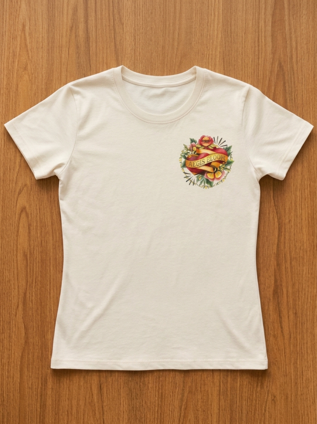 Aegis Bloom Vintage Heart Graphic Tee - Image 2