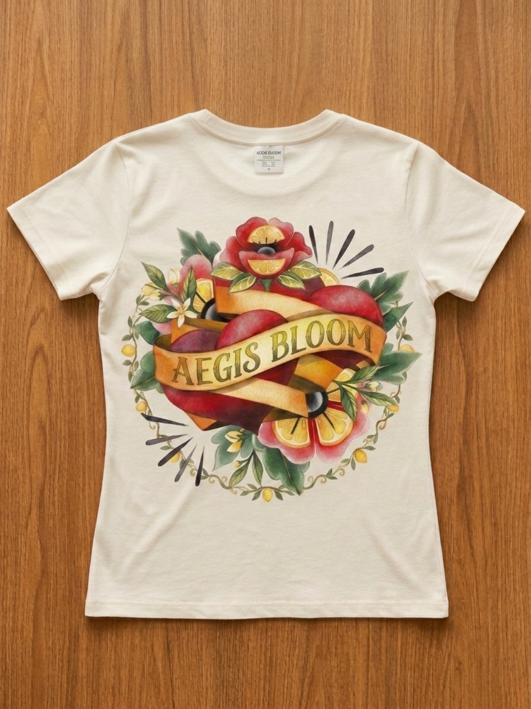 Aegis Bloom Vintage Heart Graphic Tee - Image 3