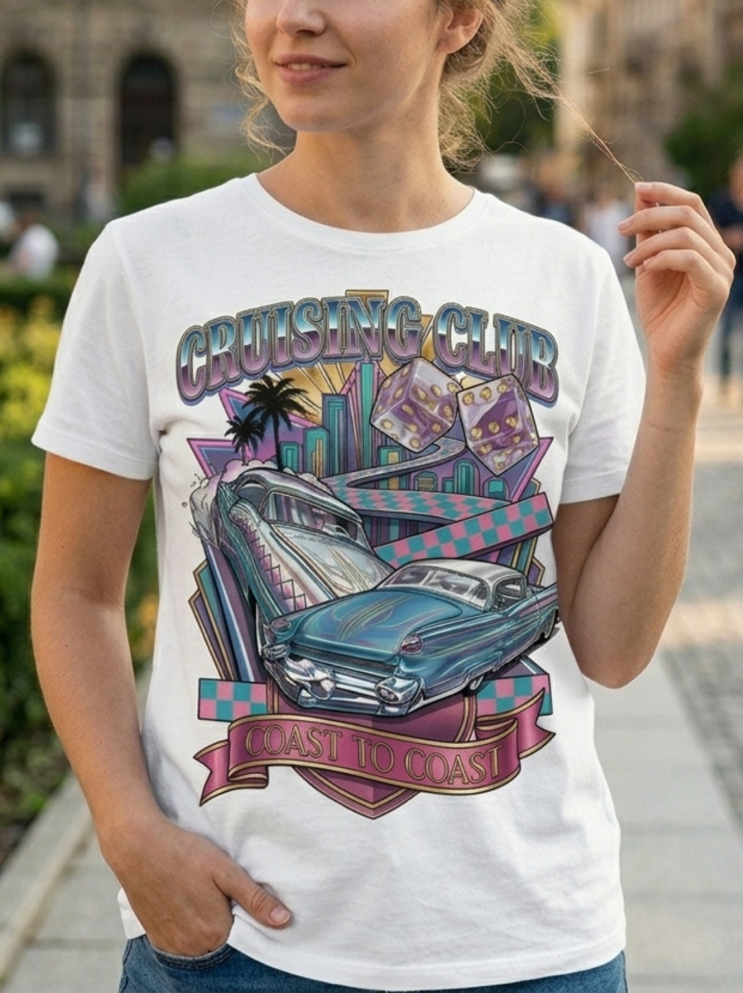 AEGIS "Cruising Club" Vintage Women's Graphic Tee