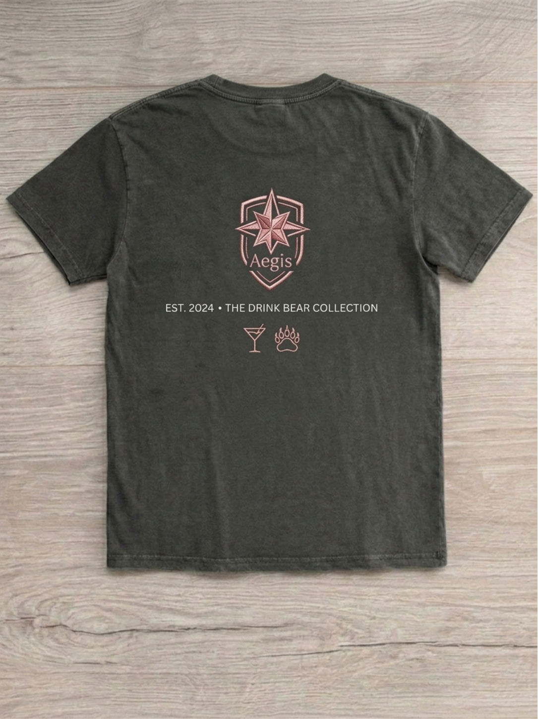 Aegis Vintage Wash Bear Heavyweight Retro Graphic Tee - Image 3
