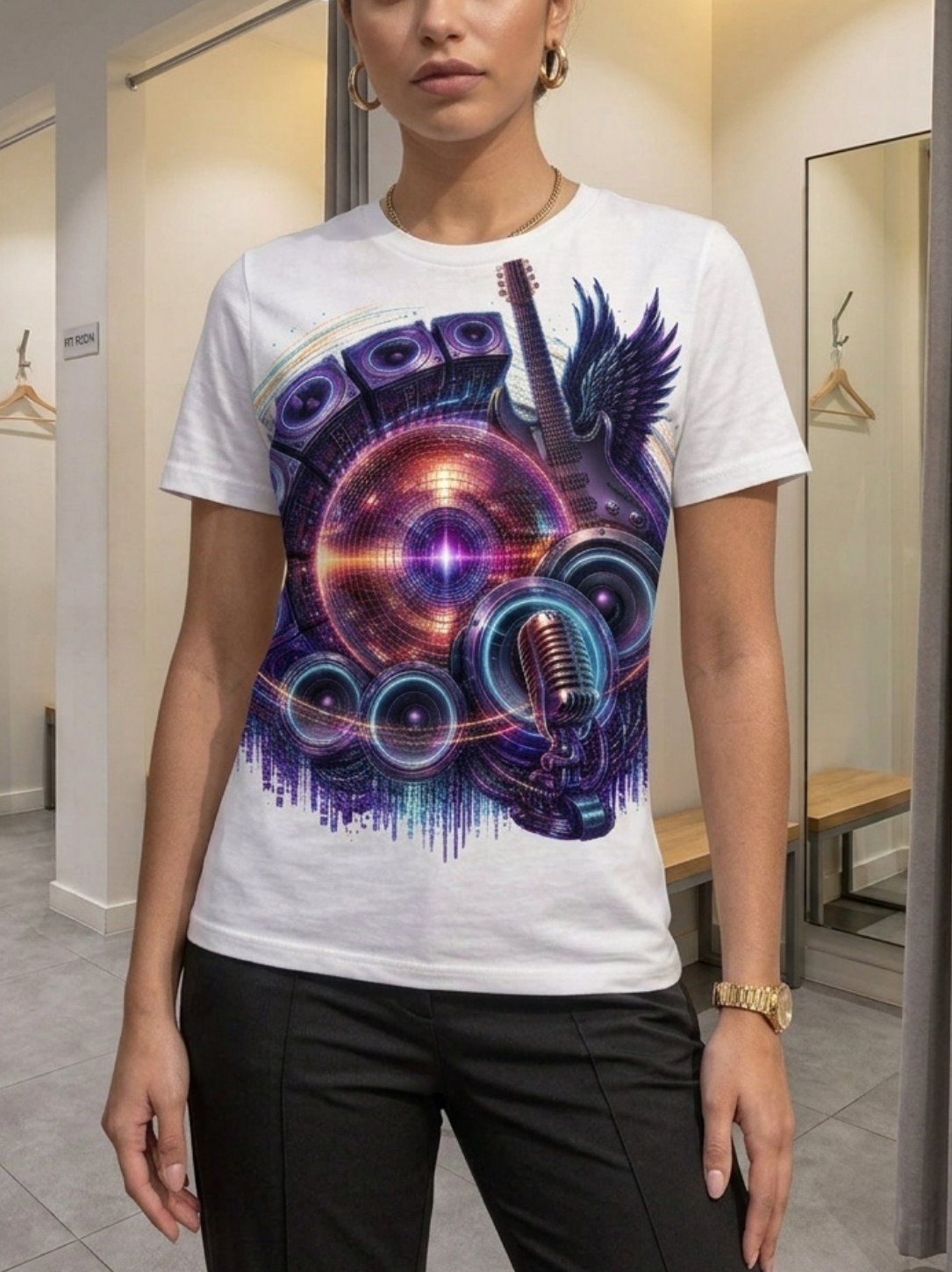 Linear Titans "Soundwave & Disco" Heavyweight T-Shirt - Image 2