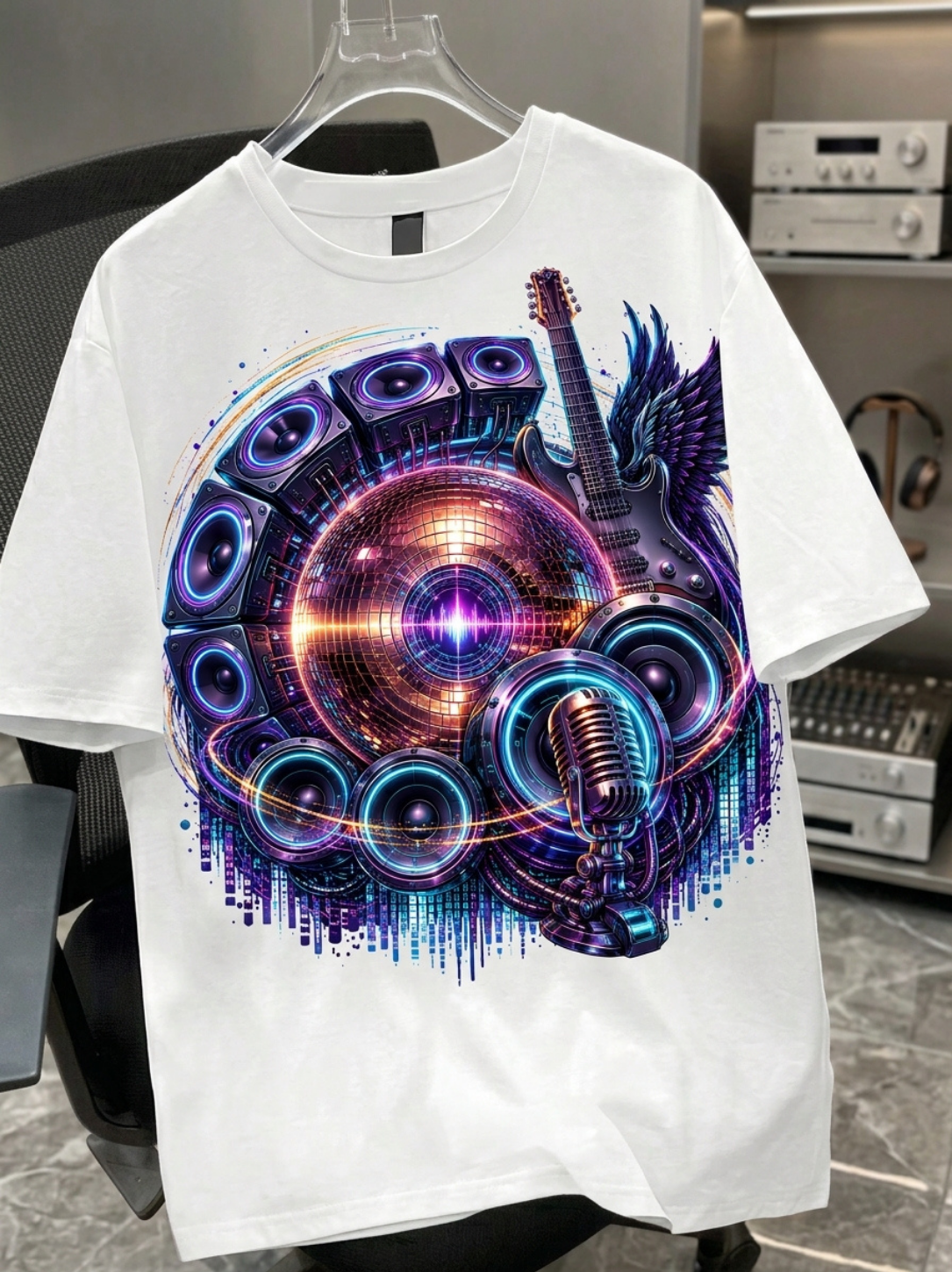 Linear Titans "Soundwave & Disco" Heavyweight T-Shirt