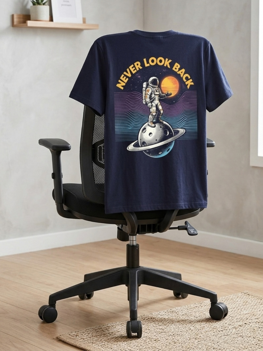 Linear Titans Men's "Never Look Back" Graphic T-Shirt - Image 3